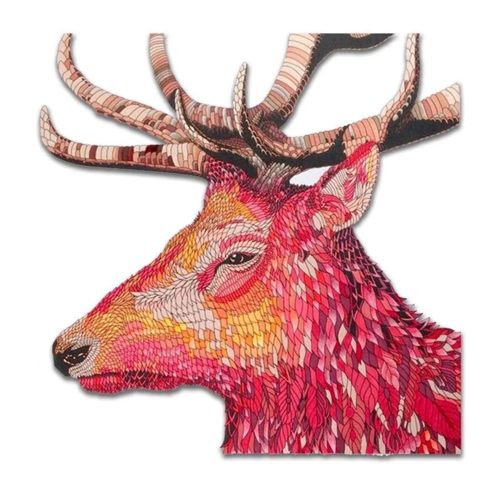 Elk wooden jigsaw 🧩 puzzle medium A4